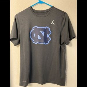 Jordan brand Nike North Carolina dri fit shirt